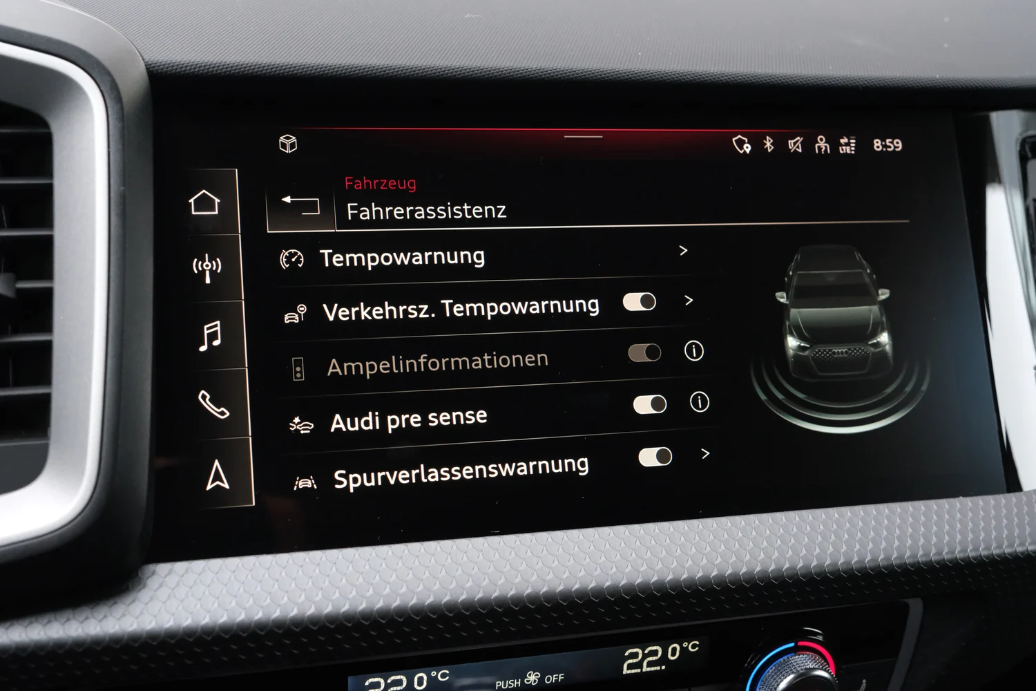 Bild eines A1 Sportback 30 TFSI intense