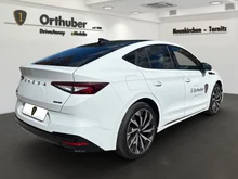 Škoda Enyaq Coupé Sportline 85x in Moon-Weiß Metallic