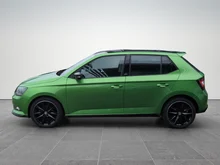 Škoda Fabia Monte Carlo TSI in Rallye-Grün Metallic