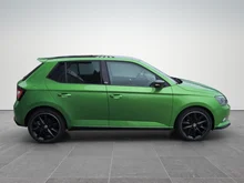 Škoda Fabia Monte Carlo TSI in Rallye-Grün Metallic