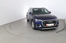 Audi Q3 40 TDI quattro advanced exterieur in NAVARRABLAU METALLIC