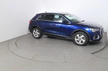 Audi Q3 40 TDI quattro advanced exterieur in NAVARRABLAU METALLIC