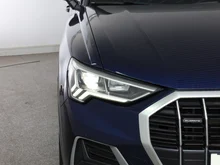 Audi Q3 40 TDI quattro advanced exterieur in NAVARRABLAU METALLIC