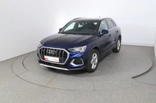 Audi Q3 40 TDI quattro advanced exterieur in NAVARRABLAU METALLIC