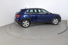 Audi Q3 40 TDI quattro advanced exterieur in NAVARRABLAU METALLIC