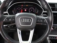 Audi Q3 40 TDI quattro advanced exterieur in NAVARRABLAU METALLIC