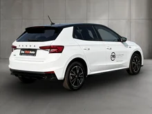 Škoda Fabia Monte Carlo TSI in Moon-Weiß Metallic