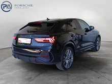 Audi Q3 Sportback 35 TFSI admired in Mythosschwarz Metallic