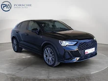 Audi Q3 Sportback 35 TFSI admired in Mythosschwarz Metallic