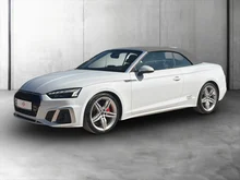 Audi A5 Cabriolet 40 TFSI S line in GLETSCHERWEISS METALLIC