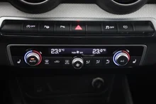 Audi Q2 30 TDI admired in GLETSCHERWEISS METALLIC