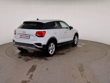 Audi Q2 30 TDI admired in GLETSCHERWEISS METALLIC