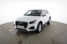 Audi Q2 30 TDI admired in GLETSCHERWEISS METALLIC