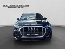 Audi Q3 e-tron 45 TFSI e S line exterieur in Mythosschwarz Metallic