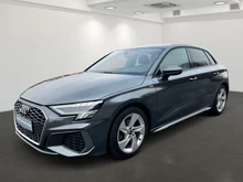 Audi A3 Sportback 30 TFSI S line exterieur in Daytonagrau Perleffekt