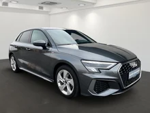 Audi A3 Sportback 30 TFSI S line exterieur in Daytonagrau Perleffekt