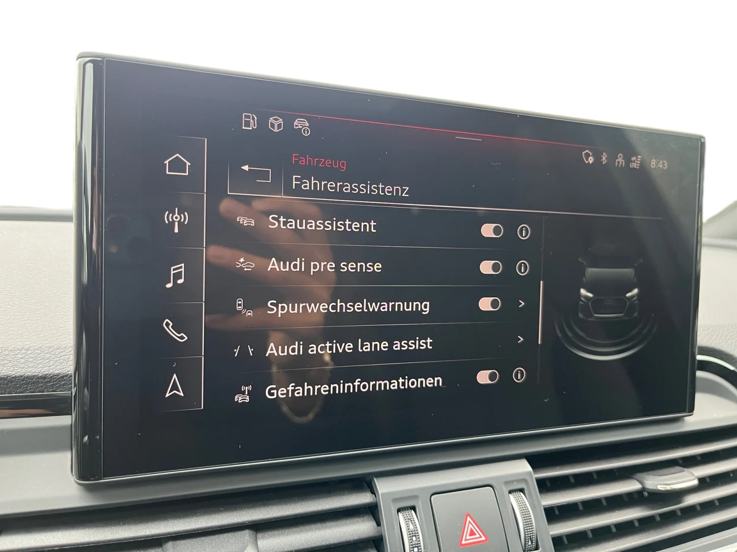 Bild eines Q5 Sportback 50 TFSI e quattro admired