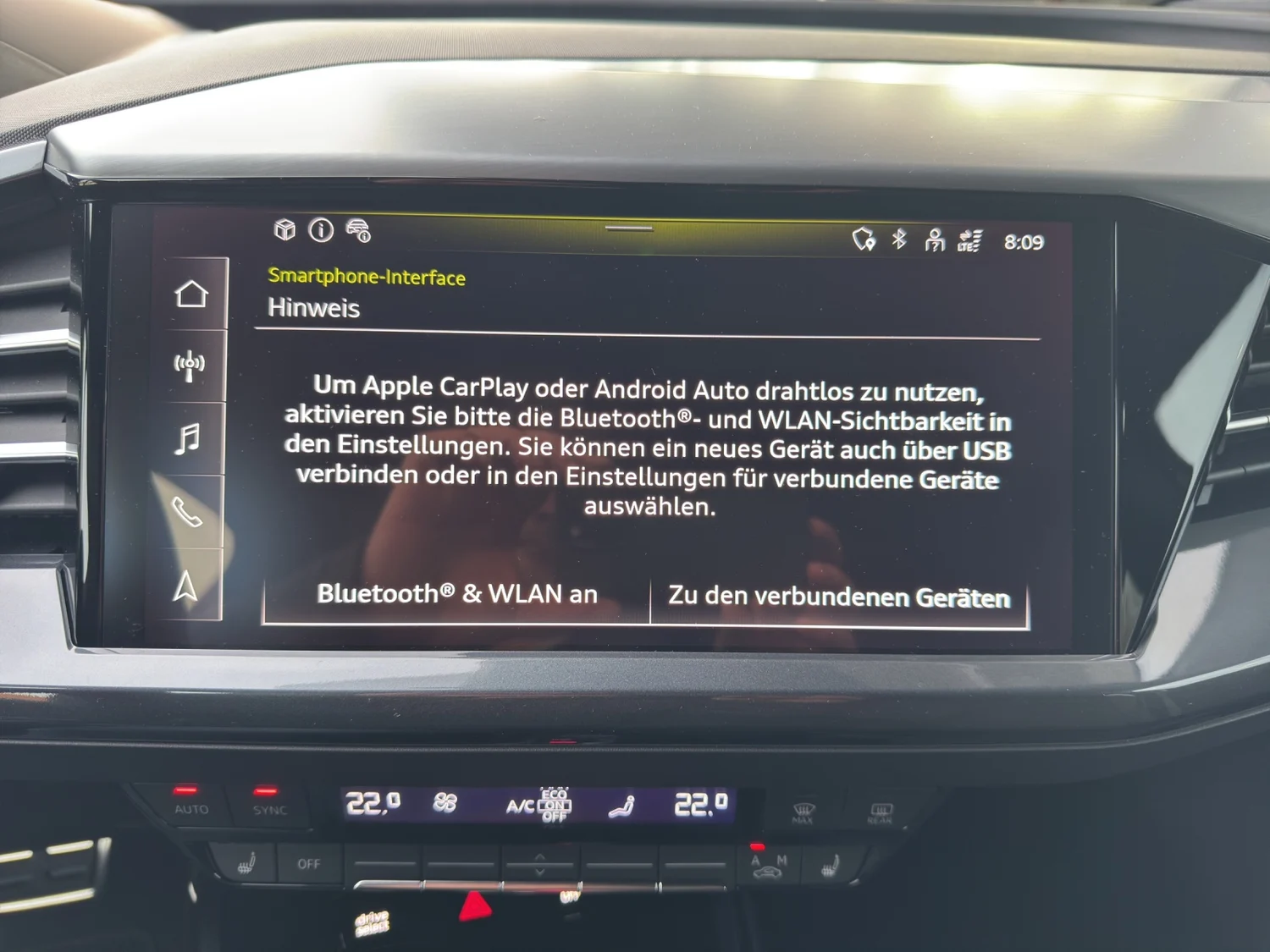 Bild eines Q4 Sportback 55 e-tron quattro