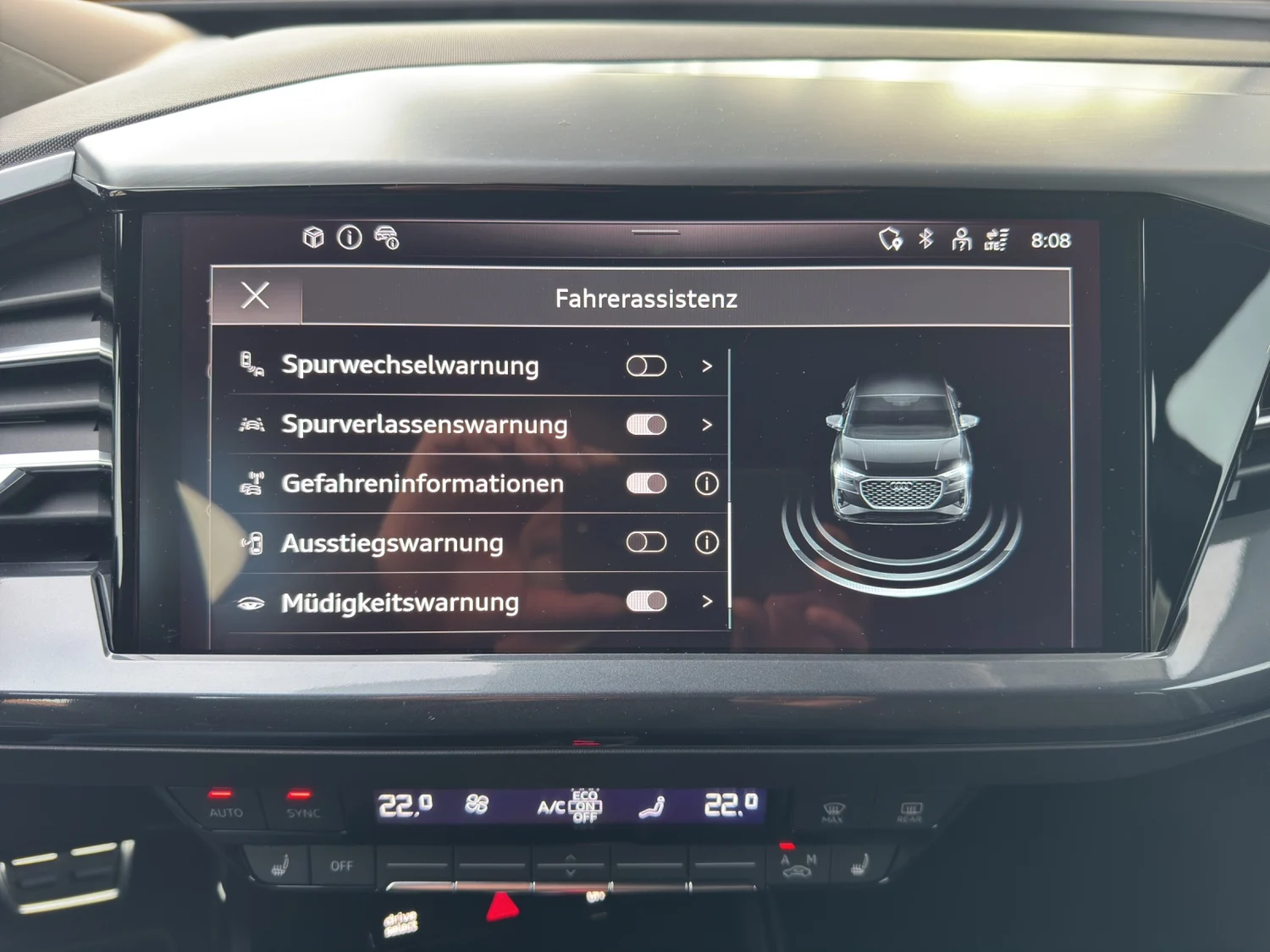 Bild eines Q4 Sportback 55 e-tron quattro