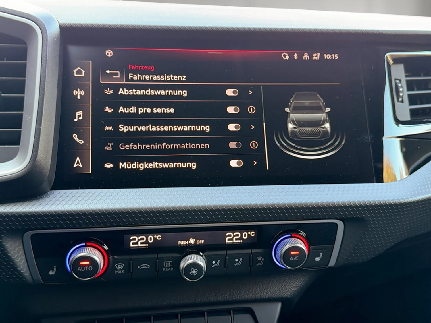 Bild eines Audi A1 Sportback 25 TFSI intense