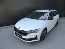 Škoda Octavia Combi Sportline TDI DSG in Moon-Weiß Metallic