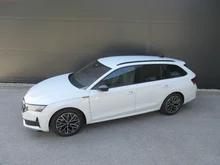 Škoda Octavia Combi Sportline TDI DSG in Moon-Weiß Metallic