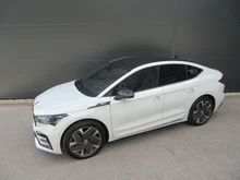 Škoda Enyaq Coupé RS in Moon-Weiß Metallic