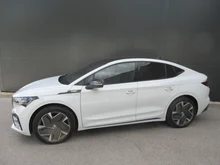 Škoda Enyaq Coupé RS in Moon-Weiß Metallic