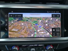 Audi Q3 35 TFSI admired in Mythosschwarz Metallic