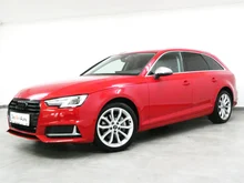 Audi A4 Avant 40 TDI Sport in Y1 Tangorot Metallic