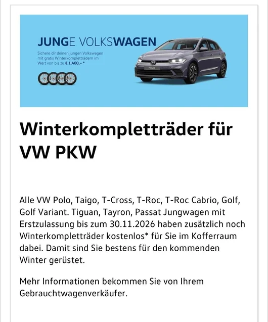 Bild eines VW T-Cross 4Me TSI