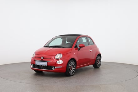 Fiat 500  Cabrio Red