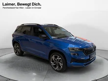 Škoda Karoq 4x4 Sportline TDI DSG in Race-Blau Metallic