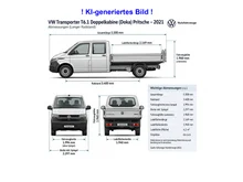 VW Transporter Doka-Pritsche TDI in B4 Candy-Weiß