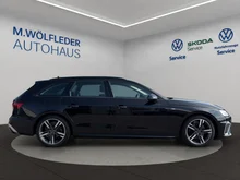 Audi A4 Avant 35 TDI S line in Mythosschwarz Metallic