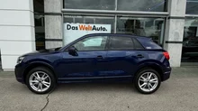 Audi Q2 30 TFSI admired in navarrablau metallic