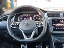 VW Tiguan Allspace R-Line TDI 4MOTION DSG in weiss - metallic-perleffekt