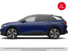 VW ID.4 Pro Performance 150 kW 1st Max in Blue Dusk Metallic Dach Schwarz