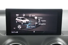 Audi Q2 35 TFSI admired in MYTHOSSCHWARZ METALLIC