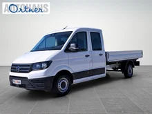 VW Crafter 35 Doka-Pritsche L4 TDI in B4 Candy-Weiß