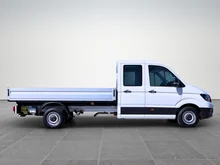 VW Crafter 35 Doka-Pritsche L4 TDI in B4 Candy-Weiß