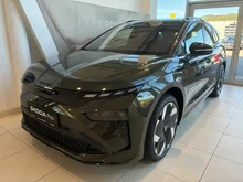 Škoda Enyaq RS in Olibo-Grün Metallic