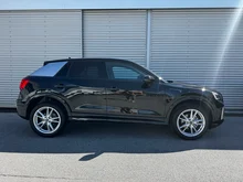 Audi Q2 30 TDI admired in mythosschwarz metallic
