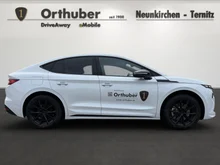Škoda Enyaq Coupé Sportline 85 in Moon-Weiß Metallic