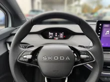 Škoda Enyaq Coupé Sportline 85 in Moon-Weiß Metallic