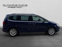 VW Sharan Business+ TDI SCR DSG 7-Sitzer in Atlantic Blue Metallic