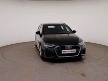 Audi A3 Sportback 35 TDI S line exterieur in MYTHOSSCHWARZ METALLIC
