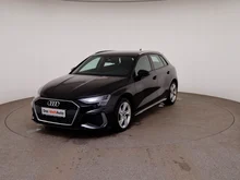 Audi A3 Sportback 35 TDI S line exterieur in MYTHOSSCHWARZ METALLIC