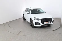 Audi Q2 30 TDI admired in gletscherweiß metallic