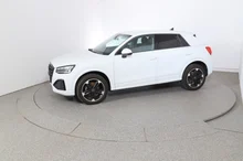 Audi Q2 30 TDI admired in gletscherweiß metallic